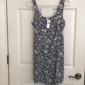 American Eagle Flowers Dress Blue Size S NWT